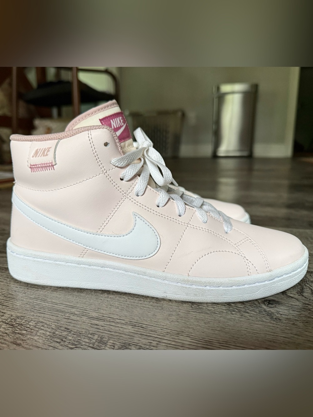 Nike Court Royale Women's Pale Pink High-Top Sneakers - Picture 5 of 10